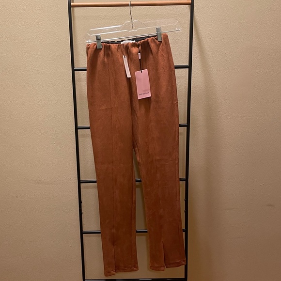 Anthropologie Avec les filles faux suede cropped leggings NWT - Picture 4 of 9